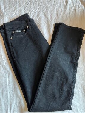 Calvin Klein Men's Slim Jeans in Black